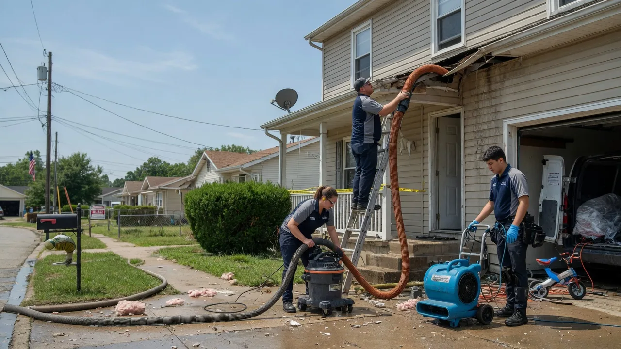 Water Damage Restoration in La Harpe, KS near me
